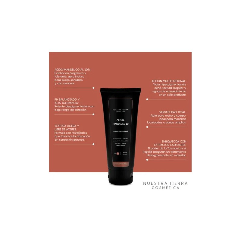Crema Despigmentante Y Aclarante Ácido Mandélico 10%