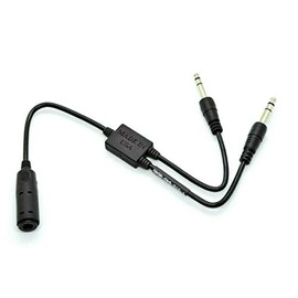 Low Impedance to High Impedance General Aviation GA Headset Adapter, Military to Civilian GA Headset Adapter