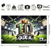 BlissYard 10th Birthday Banner 84x60 Inch Soccer Themed Backdrop