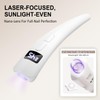 UV Nail Lamp for Gel Polish LEDSUUEI, [2-in-1Dual-Zone] Handheld UV