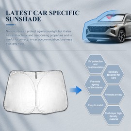 BIBIBO Tucson NX4 Auto Sonnenschutz mit UV Schutz Kompatibel mit Tucson NX4 / Kia Sportage NQ5 2016-2025, Auto Windschutzscheibe für Frontscheibe, Hitzeschutz Auto gegen UV-Strahlen Faltbar