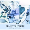 LIVETTY Blue Shower Curtains 180x180cm Drop Fabric Shower Curtain for