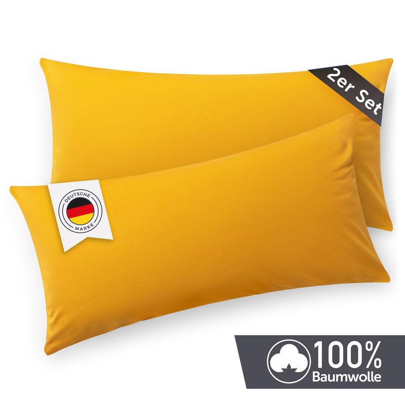Blumtal set of 2 pillowcases - 100% cotton, super soft
