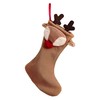 Ginger Ray Reindeer Christmas Stocking Hanging Fireplace Decoration