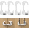 4 Pack U-Shaped Cabinet Locks with Combination Baby Proofing Cabinet