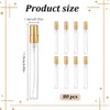 FREEBLOSS 80 PCS Mini Spray Bottles Clear Glass Perfume Bottles