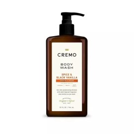 Cremo Rich-Lathering Spice Black Vanilla 바디 워시, 남성용, 916.4ml(32온스) [Palo Santo] Cremo Rich-Lathering Spice Black Vanilla Body Wash for Men, 916.4ml (32oz) [Palo Santo]