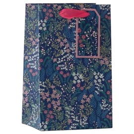 Design By Violet Spring Flora Beautiful Floral Paper Gift Bag With Gift Tag Spring Birthday Mother's Day Easter Valentines Small