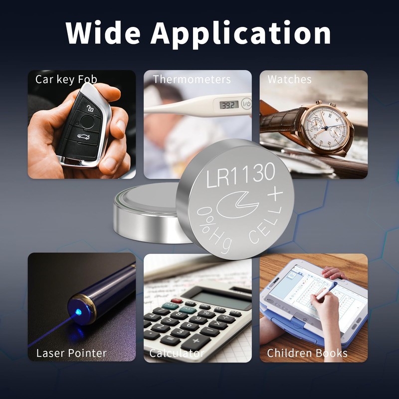 PKCELL LR1130 Battery LR54 AG10 389 390 Button Cell Battery