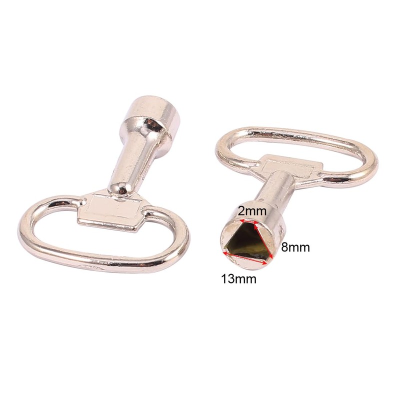 uxcell Cabinet Triangle Socket Spanner Key T Shape 2pcs for