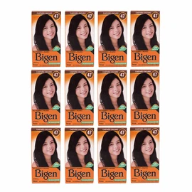 BIGEN Pack de 12 tintes marca bigen polvo tono,"bp castano obscuro 47