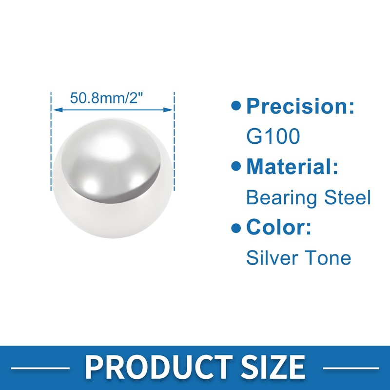 X AUTOHAUX 50.8mm Bearing Ball Bearing Steel G100 Precision Ball