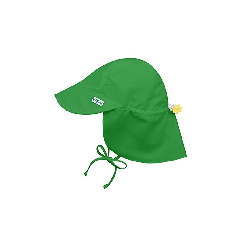 Flap Sun Protection Hat-Green-0/6mo