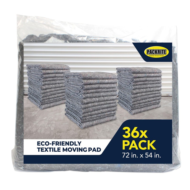 Textile Moving Blankets, Eco-Friendly 100% Recycled Packing Blankets for Moving,