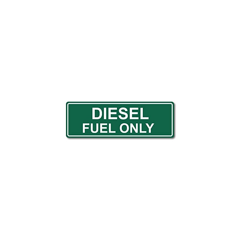 Diesel Fuel Only Gas Gasoline Fuel Tank Printed Warning Label
