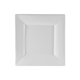 10 Strawberry Street Whittier 8.25" Square Luncheon Plate, Set of 6, White