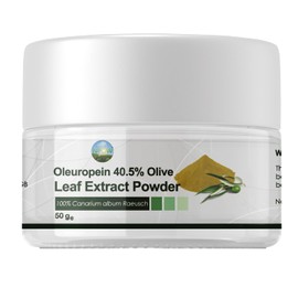Oleuropein 40.5% Olive Leaf Extract 100% Canarium Album Raeusch by NPOW™ 50g