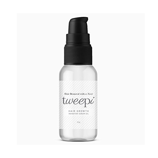 Tweepi Hair Growth Inhibitor Serum Oil- Permanent Body & Face Hair Removal- Modern Day Ant Egg Oil- Paraben Free- MADE IN UK- 50G by Tweepi
