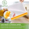 Ozchillon 12 Pack Reusable PEVA Storage Bags – BPA-Free Freezer,