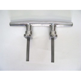 6" 316 Stainless Steel Heavy Duty Stud Mount Open Base Boat Cleat DISCONTINUED 132-4145 Sea-Dog Line # 041656 C2 11C L
