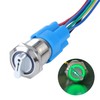 DMWD 19mm Latching Selector Rotary Switch 3 Positions 2NO 2NC