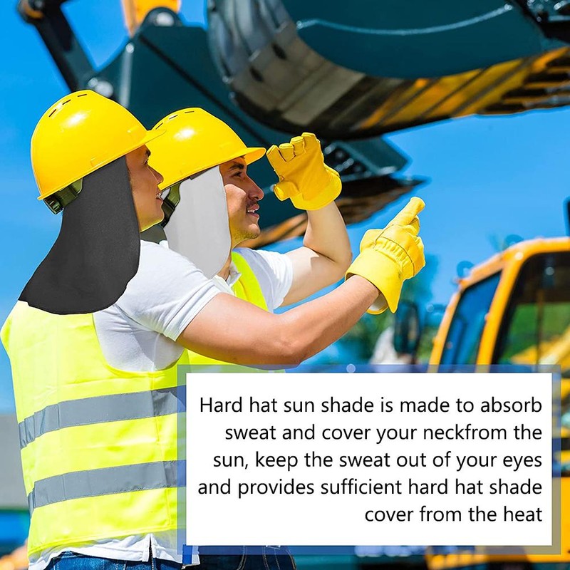 6 Pack Summer Hard Hat Liner with Sun Shade Ice