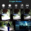 LED Rechargable Flashlight Super Bright Torch 3000lm Zoomable Outdoor Waterproof