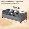 FOUCSSOMEI Under Bed Storage with Wheels, Rolling Under bed Storage