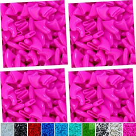 zetpo 80 pcs Cat Nail Caps | Cat Claw Covers | with Adhesives and Applicators (Rose, Medium)