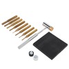 Brass Punch Set Porous Structure Detachable Ends 8 Different Sizes