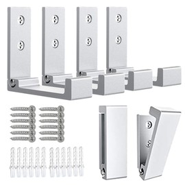 OHIYO Folding Wall Hooks 6PCS Folding Hooks for Hanging Coat & Bags & Backpack & Towel, Wall Mounted Hook Heavy Duty Aluminum Alloy Hooks (Silver)