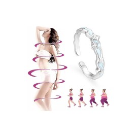 DIOWUS Lymphatic Magtherapy Luminous Ring For Men Women, Titanium Ion Therapy Acupuncture Unclog Bloodstream Lymph Nodes Light Up Hope Adjustable Finger Ring Jewelry Gift For Couple (star for women)