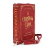 Charles Dickens A Christmas Carol Book Clutch Bag, Red