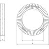 Nord-Lock 1226 Si Discs NL 6sp Zinc-Coated (Pack of 200)