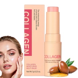 Collagen Boosting Moisture Balm Stick, Anti Wrinkles Sticks for Anti Wrinkles, Hydrating Moisturizers for Women and Girls, Hydrating Balm - Boost Collagen & Moisture For Face, Eyes, Neck (7g)
