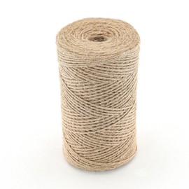 alwaiiz Jute Twine 2 mm x 300 m, Tear-Resistant Jute Cord, Jute Yarn, Suitable for Gift Wrapping, Crafts and Light Gardening, Brown