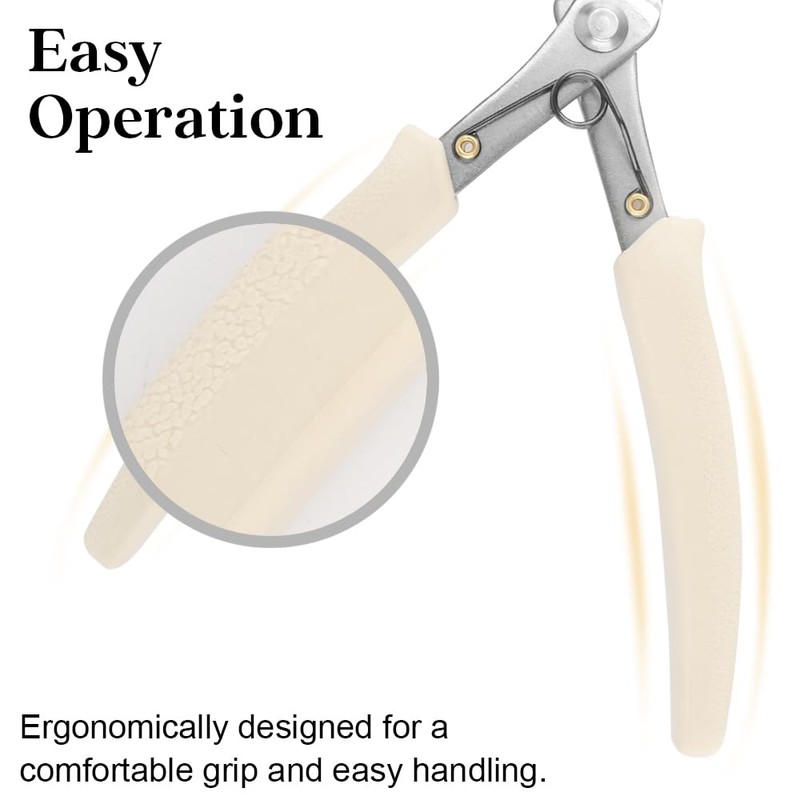 GlamorDove Hair Extension Pliers with Silicone Handle Anti-slip Keratin Bond