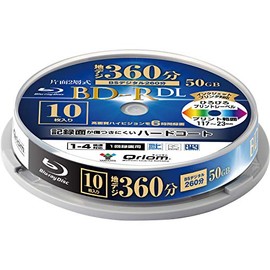 Yamazen Curiom BD-R10DLSP 50GB BD-R (For Single Recording) (Double Layer/1-4x/10-Sheet Spindle)