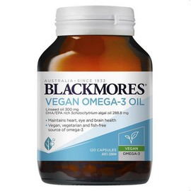 Blackmores Vegan Omega-3 Oil 120 Capsules (Expiry 10/2026)