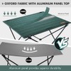 VILLEY Folding Camping Table Portable Beach Table With Aluminum Panel