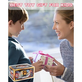 DESAMVAP X Bey Drop Attack Battle Set, UX Tops Burst Blade Toy Combat Battling Game Set, 10 Spinning Tops, 3 Launchers and 1 Grip with Storage Box, Kids Toys Birthday Gift Ideal for 6+ Years Old Boys