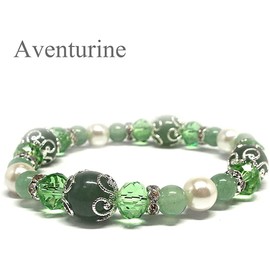 [SION] Natural Stone Power Stone Bracelet, Women's Strength, Sparkle, Lovers' Breath, Aventurine