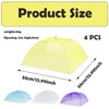 4 Pcs Pop-Up Food Covers, Reusable and Collapsible Food Net