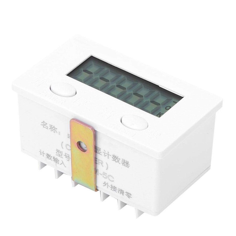 Magnetic Induction Counter,Digital Electronic Punch Counter,Metal Sensor, 5-Digits LCD Digital