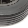 Black Plastic Wheel & Solid Rubber Tyre 6 Inch 155x43