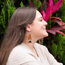 Handmade Earrings by Embera Bead Project, Fringe Seed Bead Earrings, Social Impact (Rustic)