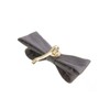 VINGTAINE H7270-GY Grosgrain Ribbon Pony Hook Hair Cuff, Basic, Elegant,