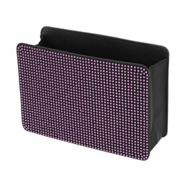 TUCKBOLD Car Trash Can Portable Seat Back Trash Bin Pink 1 Pc 7.9" Length 2.8" Width 5.5" Height Faux Leather