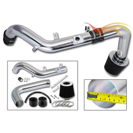 Rtunes Racing Cold Air Intake Airflow Induction Kit + Filter Combo BLACK Compatible For 2007-2010 TC