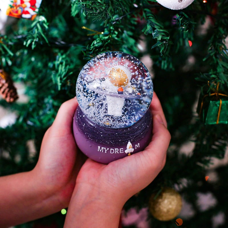 A.F.N.A.L Snow Globe with Light Gift, Crystal Musical Glitter Ball